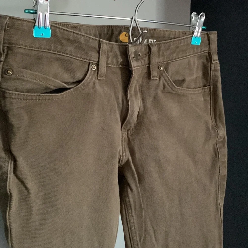 Carhartt Women's Rugged Flex Slim Fit Work Pant Tarmac Size 8 - Picture 4 of 8